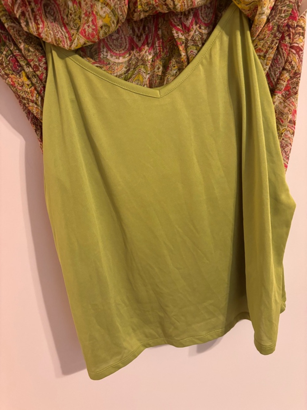 Liz Claiborne sleeveless semi sheer paisley-print top with camisole - Picture 7 of 8